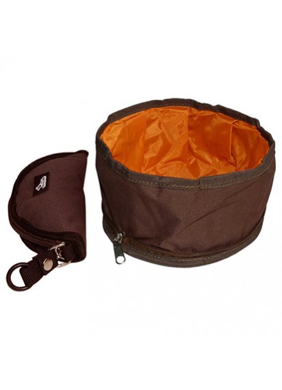 Zip-up Foldable Food Water Bowl 